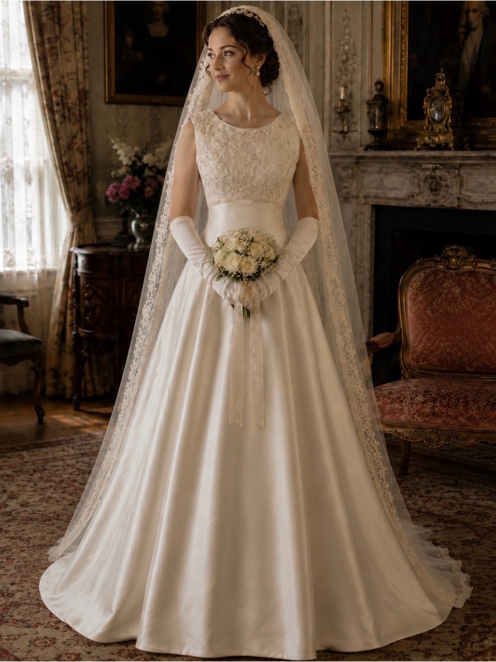 Jacquelin Bridals  A-Line Wedding Gown in Ivory